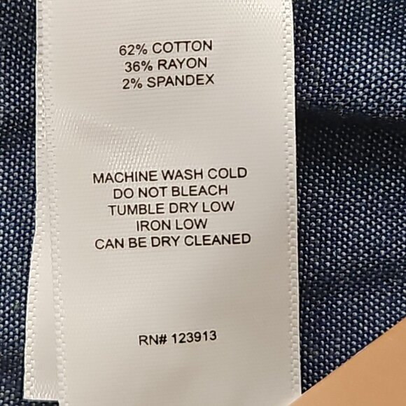 Elliot Mulryan Fine Stretch Chino Pants Men's 32x32 Khaki Straight Leg NWT NEW - Picture 15 of 16